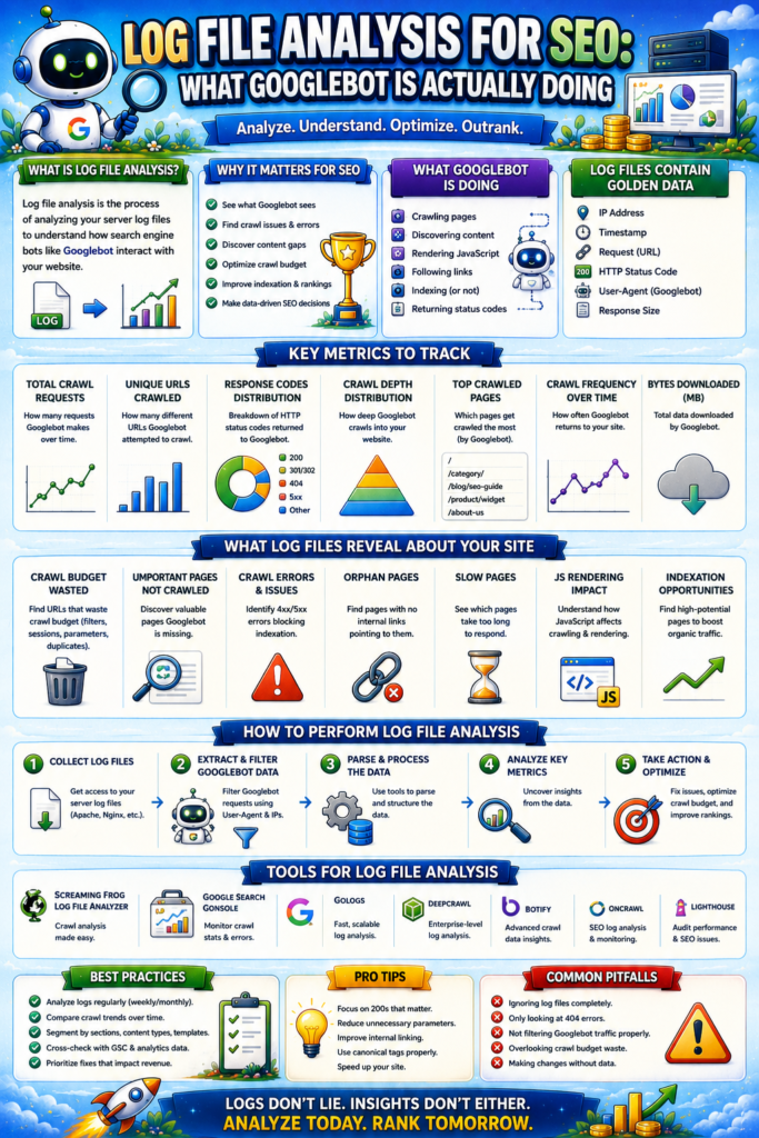 Log File Analysis for SEO: What Googlebot Is Actually Doing