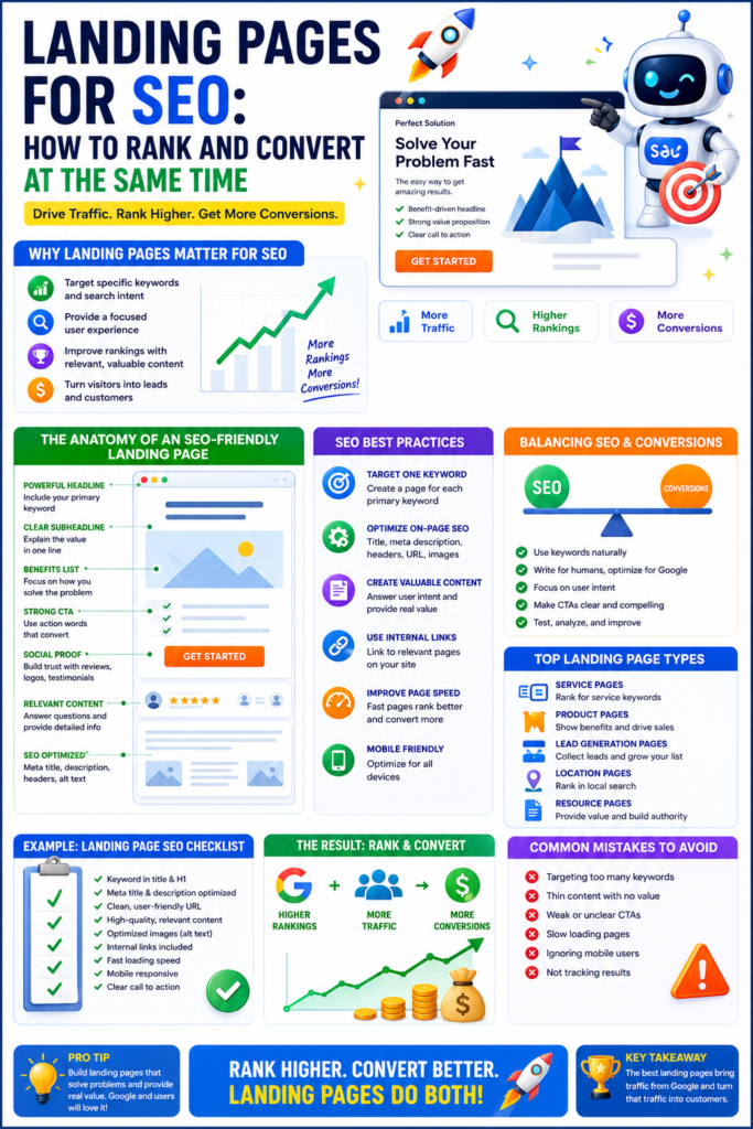 Landing Pages for SEO: How to Rank and Convert at the Same Time